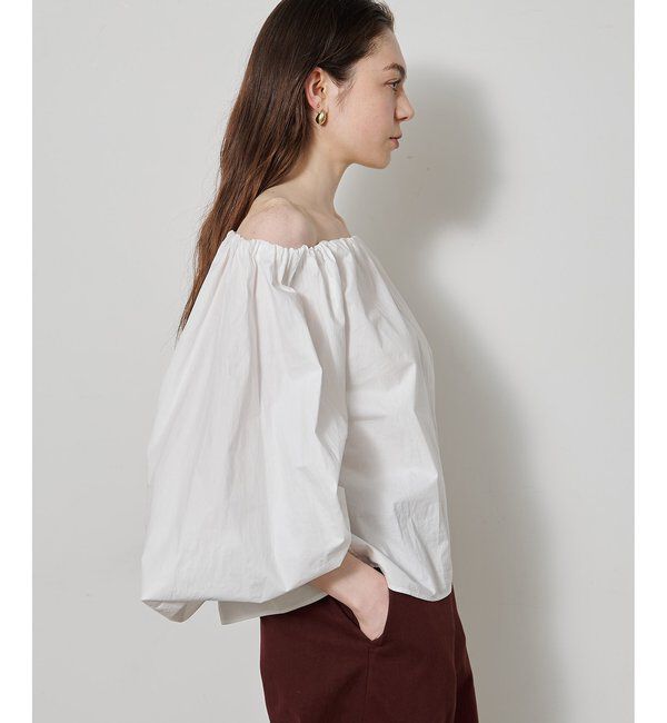  「タイプライターオフショルブラウス」|シャツ・ブラウス|