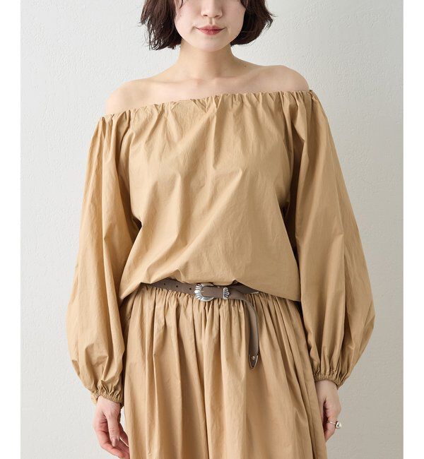  「タイプライターオフショルブラウス」|シャツ・ブラウス|