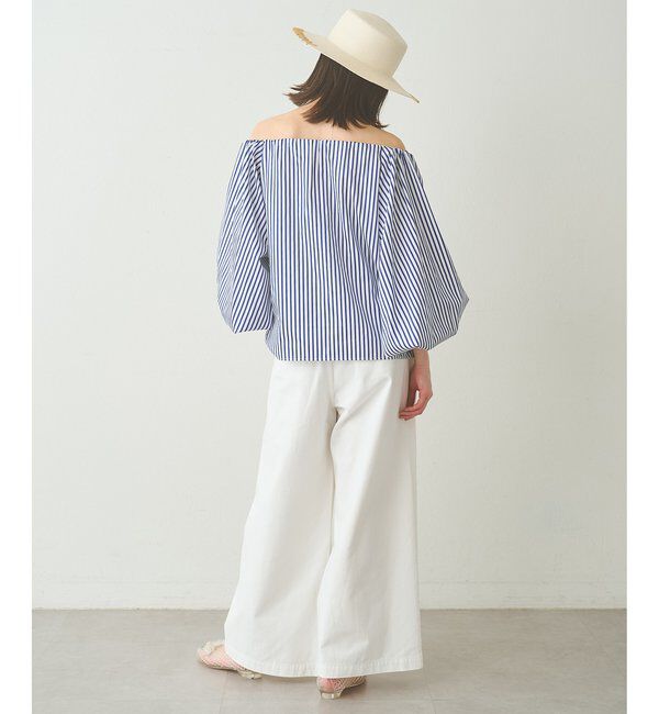  「タイプライターオフショルブラウス」|シャツ・ブラウス|