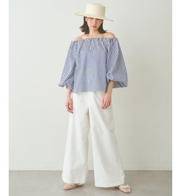  「タイプライターオフショルブラウス」|シャツ・ブラウス|