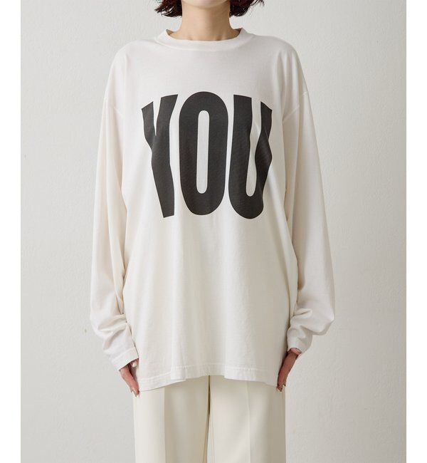  「【KATHARINE HAMNETT】別注YOU ロングスリーブTシャツ」|Tシャツ・カットソー|