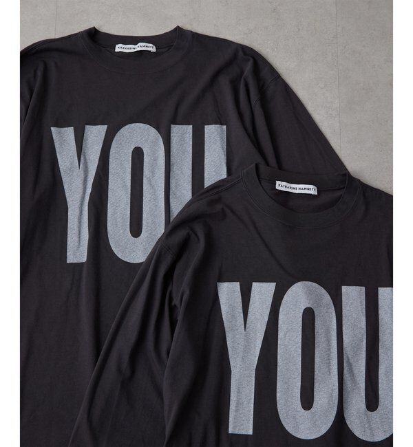  「【KATHARINE HAMNETT】別注YOU ロングスリーブTシャツ」|Tシャツ・カットソー|