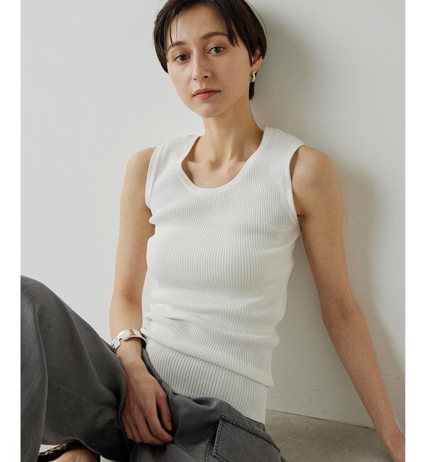  「【Drawing Numbers】リブニットタンク」|ニット・セーター|