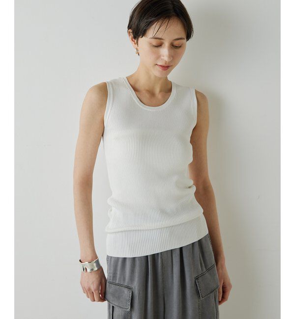  「【Drawing Numbers】リブニットタンク」|ニット・セーター|