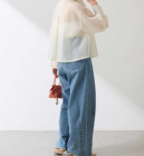  「シアーストライプショートシャツ」|シャツ・ブラウス|