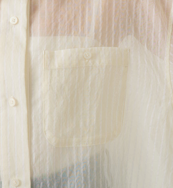  「シアーストライプショートシャツ」|シャツ・ブラウス|