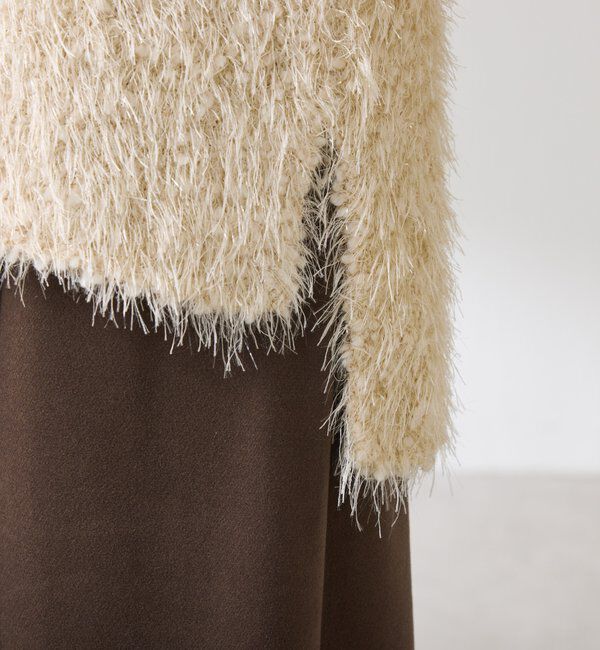  「ビーンズヤーンVネックニット」|ニット・セーター|