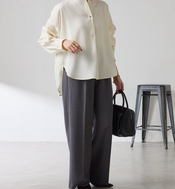  「スキッパーオーバーブラウス」|シャツ・ブラウス|