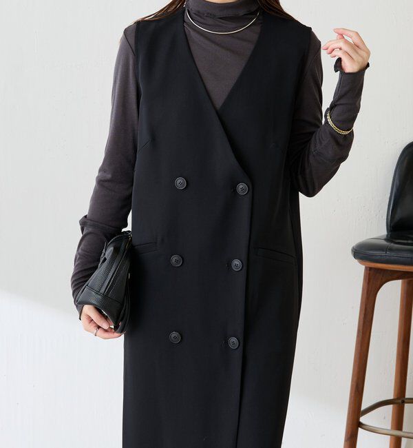  「フロントボタンジャンパースカート」|ワンピース|