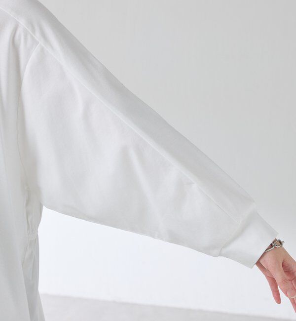  「ドッキング裾ドロストカットソー」|Tシャツ・カットソー|