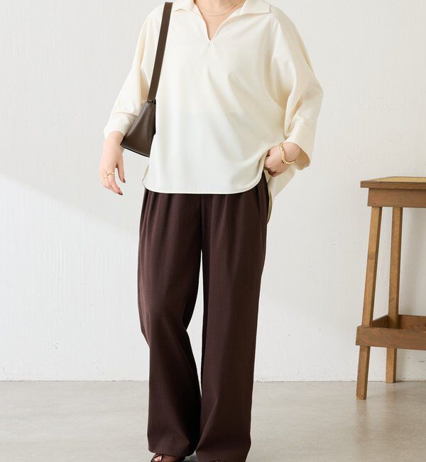  「ジャージスキッパードルマンブラウス」|シャツ・ブラウス|