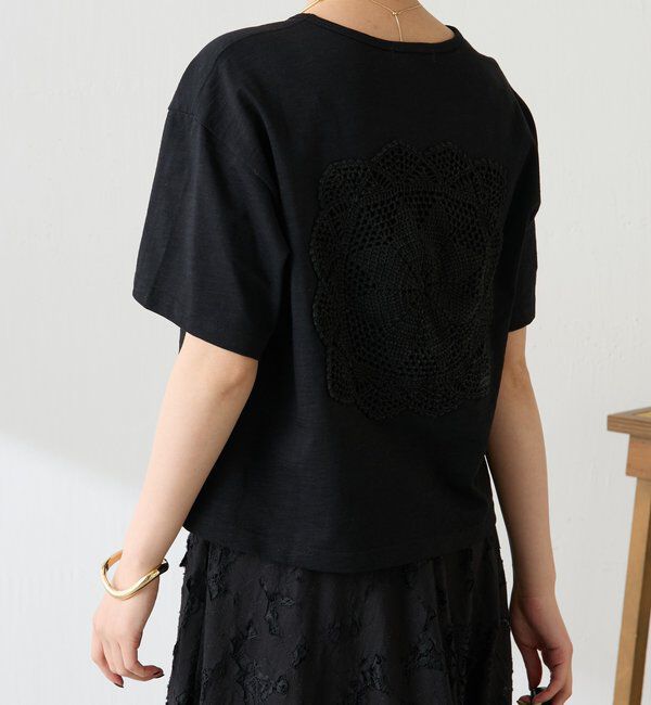  「【1枚でも決まる】クロシェドッキングTシャツ」|Tシャツ・カットソー|