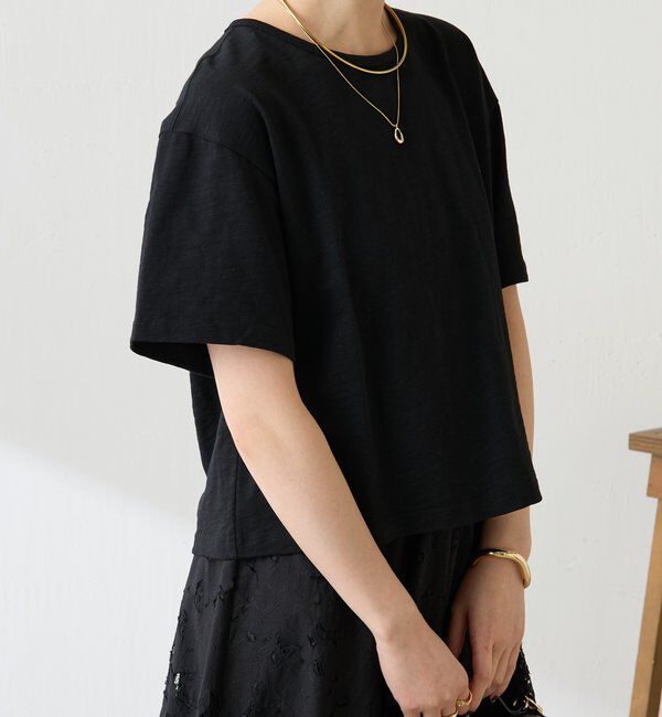  「【1枚でも決まる】クロシェドッキングTシャツ」|Tシャツ・カットソー|