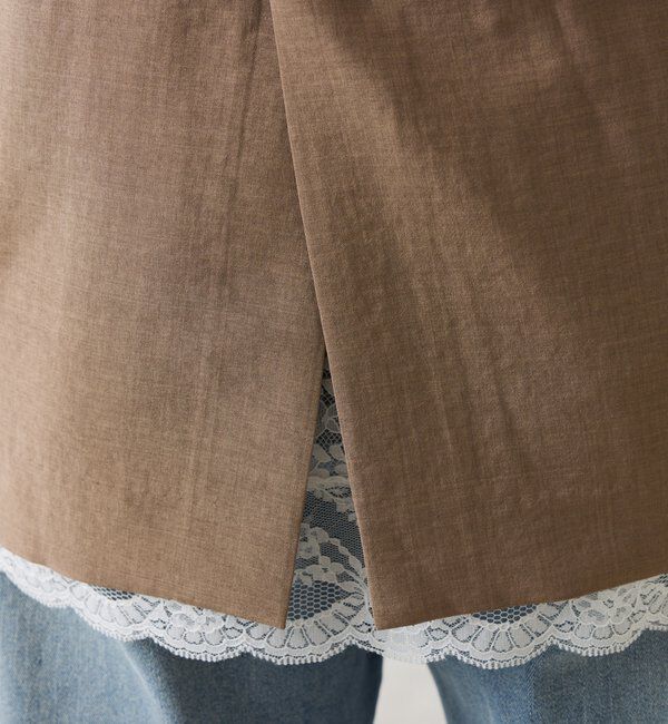  「【冷房/紫外線対策】シアーハーフスリーブジャケット」|ベスト・ジレ|