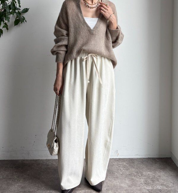  「【新色追加】起毛モヘヤスキッパープルオーバー」|ニット・セーター|