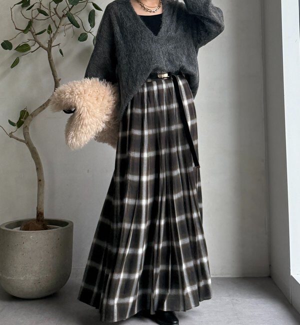  「【新色追加】起毛モヘヤスキッパープルオーバー」|ニット・セーター|