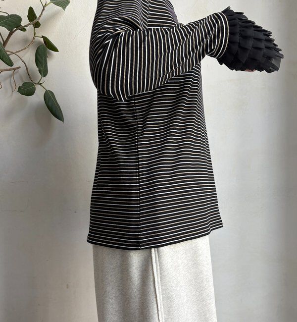  「袖フリルトップス」|Tシャツ・カットソー|