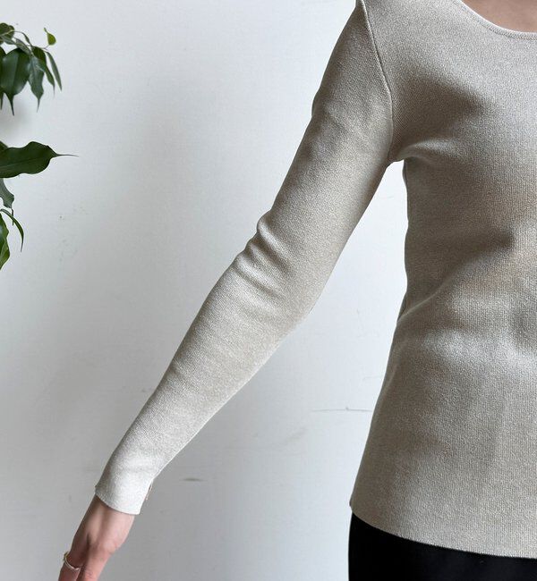  「【REI企画カラーあり】スクエアニットロングスリーブプルオーバー」|ニット・セーター|