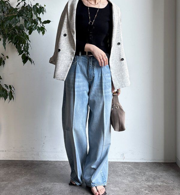  「【REI企画カラーあり】スクエアニットロングスリーブプルオーバー」|ニット・セーター|