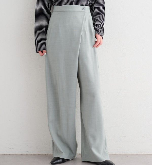  「【セットアップ対応/S.Mサイズ展開】B シャンブレーラップスラックス」|その他|