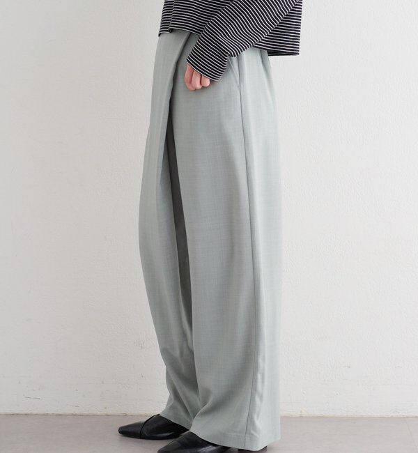  「【セットアップ対応/S.Mサイズ展開】B シャンブレーラップスラックス」|その他|