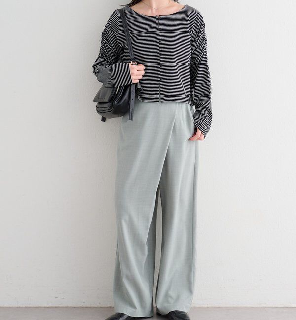  「【セットアップ対応/S.Mサイズ展開】B シャンブレーラップスラックス」|その他|