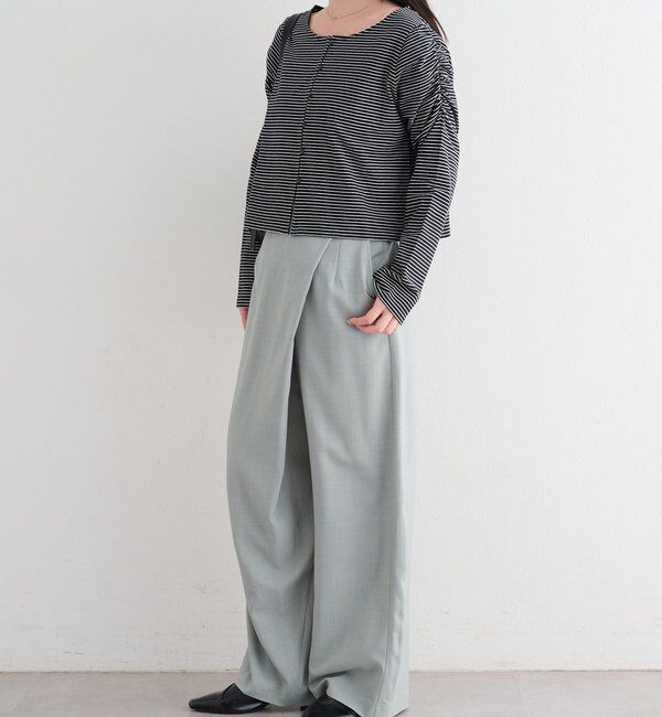  「【セットアップ対応/S.Mサイズ展開】B シャンブレーラップスラックス」|その他|