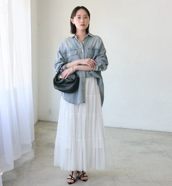  「【名品/リバイバル】【MONN.:.(モン)】Lightビッグデニムシャツ」|シャツ・ブラウス|