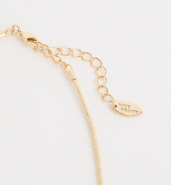  「【洗練された印象に】ワイヤーショートネックレス」|ブローチ・コサージュ|