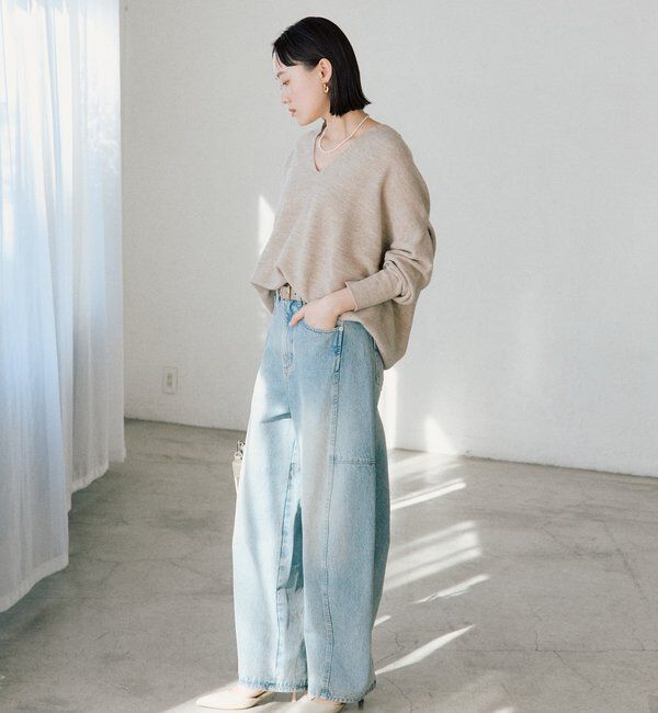  「【トレンド感ある着こなしに】ソフトバレルデニム」|デニム|