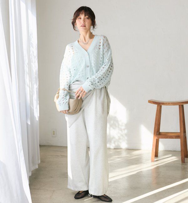  「【夏まで使える】透かし編みカーディガン」|カーディガン|