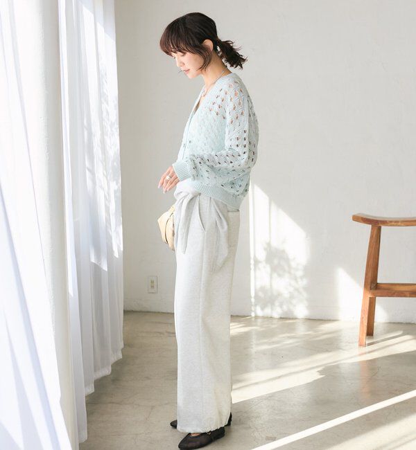  「【夏まで使える】透かし編みカーディガン」|カーディガン|