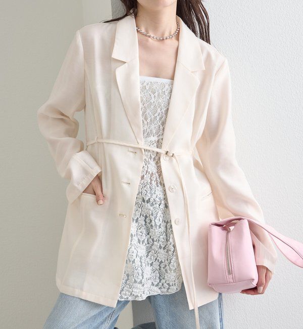  「ベルト付きシアージャケット」|その他|