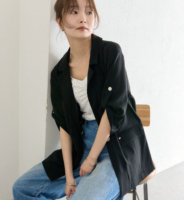 「シアー半袖ジャケット」|その他|