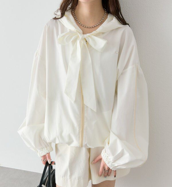  「ボウタイフーディブルゾン」|ブルゾン・スタジャン|