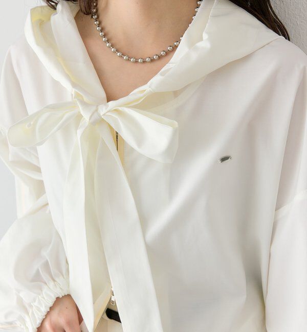  「ボウタイフーディブルゾン」|ブルゾン・スタジャン|