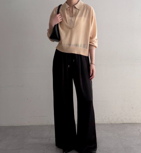  「スキッパーポロニット」|ニット・セーター|