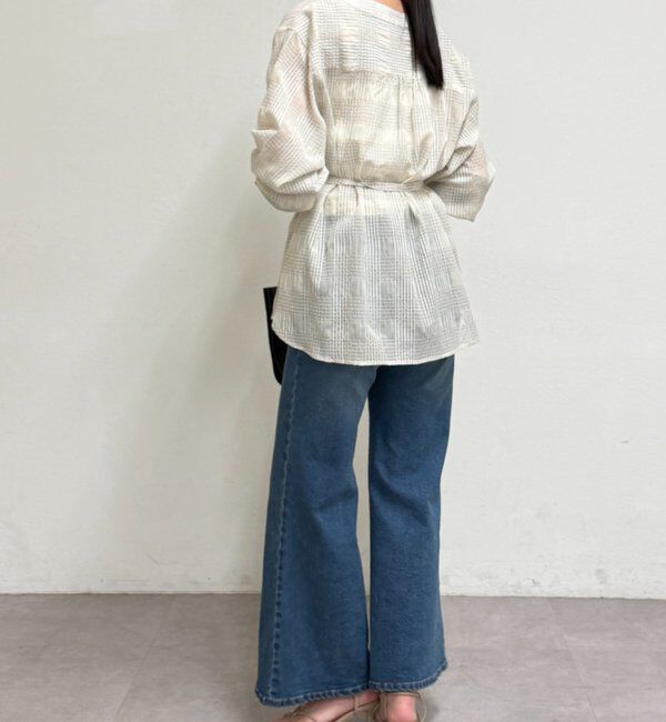  「シアーチェックシャツ」|シャツ・ブラウス|