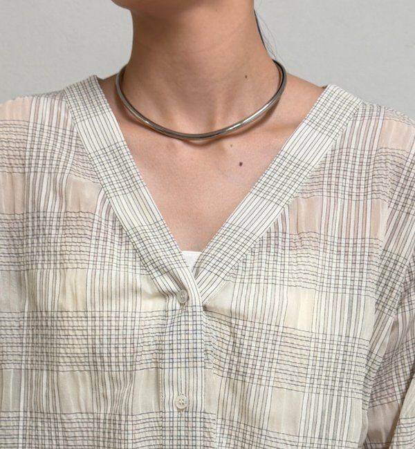  「シアーチェックシャツ」|シャツ・ブラウス|