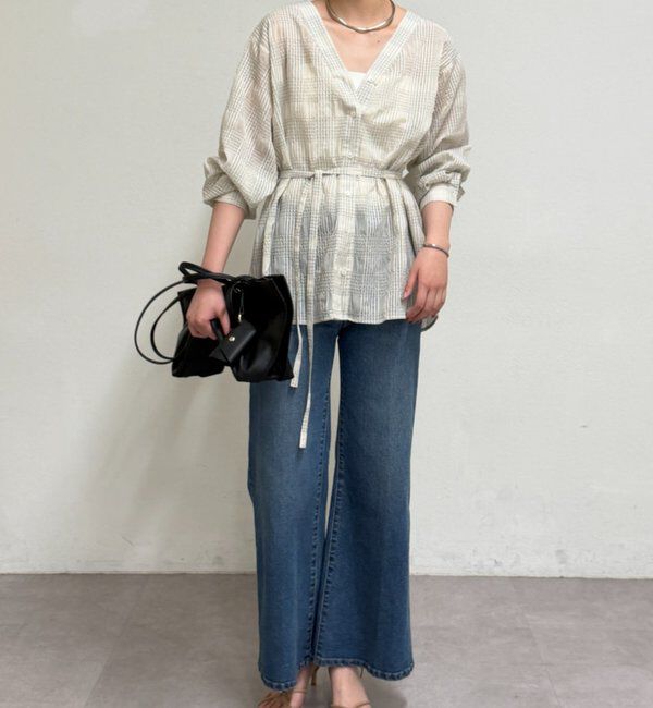  「シアーチェックシャツ」|シャツ・ブラウス|