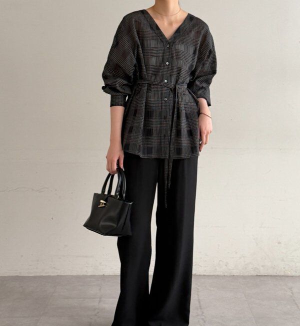  「シアーチェックシャツ」|シャツ・ブラウス|