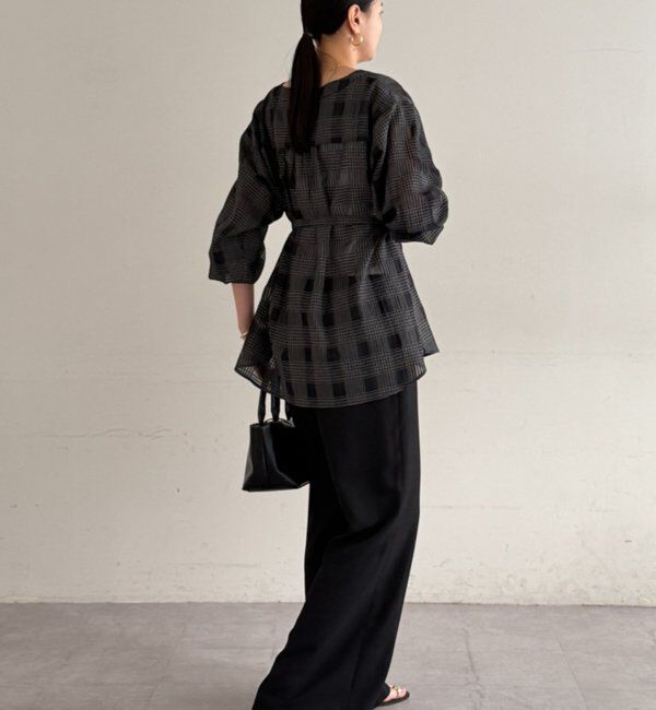  「シアーチェックシャツ」|シャツ・ブラウス|