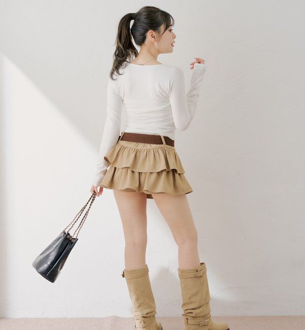  「ボレロ風リボントップス」|Tシャツ・カットソー|