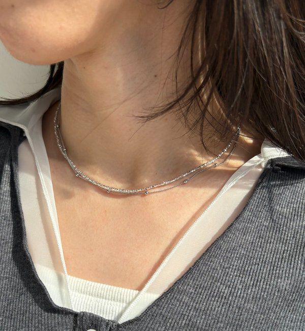  「〈GOLDY/ゴールディ〉ビーズチェーンSETネックレス」|リング|