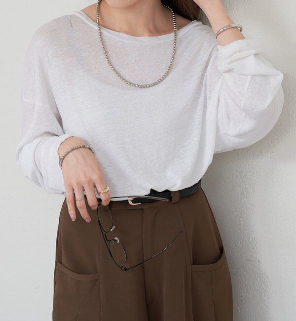  「《スタッフ人気アイテム》シアービッグロンTee」|Tシャツ・カットソー|オフホワイト