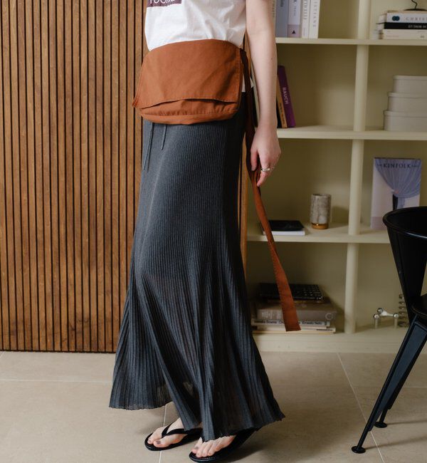 「シアープリーツニットスカート」|スカート|