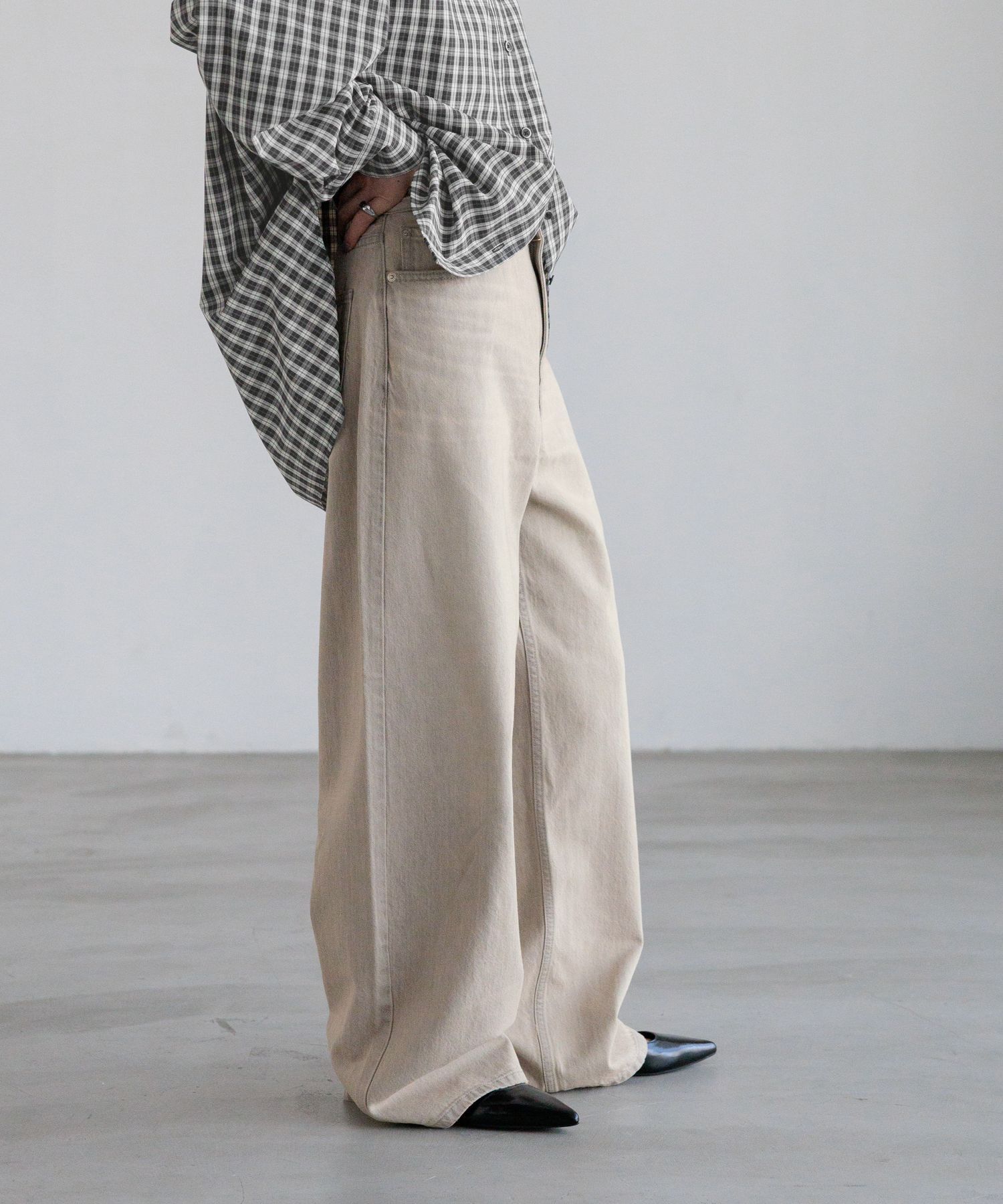 LOWRYS FARM「ワイドストレートデニムパンツ」|デニム|BRN2