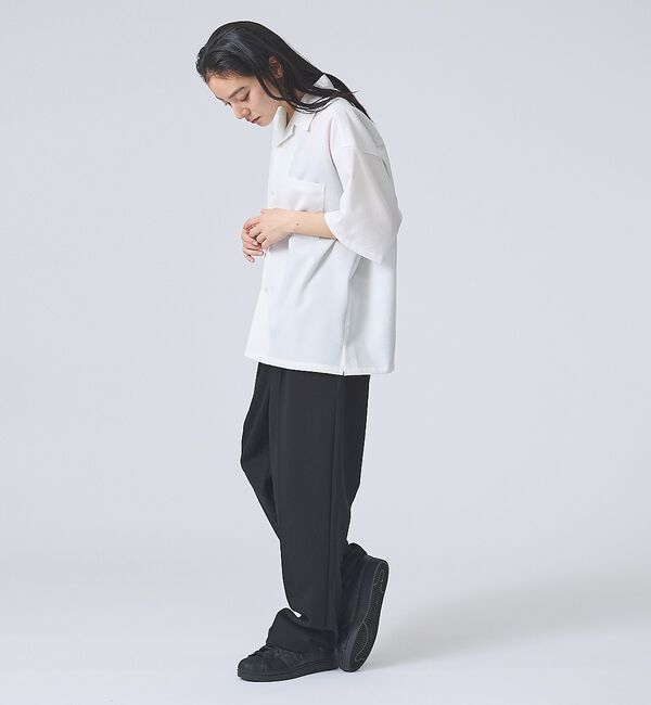 ABAHOUSE「【FORTUNA /フォルトゥナ】ECOTECSeerSuckerOpenCol」|シャツ・ブラウス|