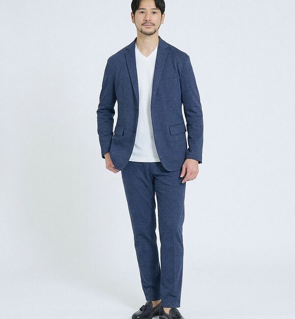 ABAHOUSE「【セットアップ対応】COOL DRY TOUCH イージースラックス /接触冷感」|スラックス|