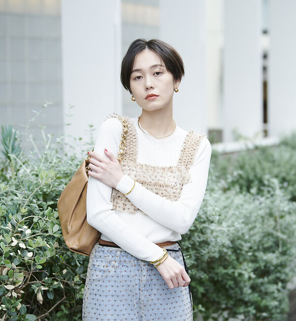 Rouge vif「スター＆ハート柄チュールフリルビスチェ」|シャツ・ブラウス|